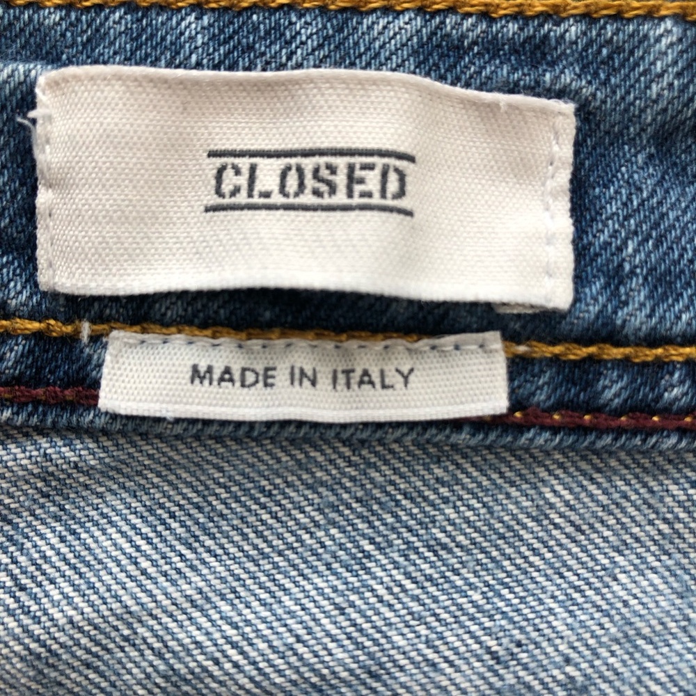 Women’s ( Closed )Blue Skinny Jeans with Vintage Wash and Stretch